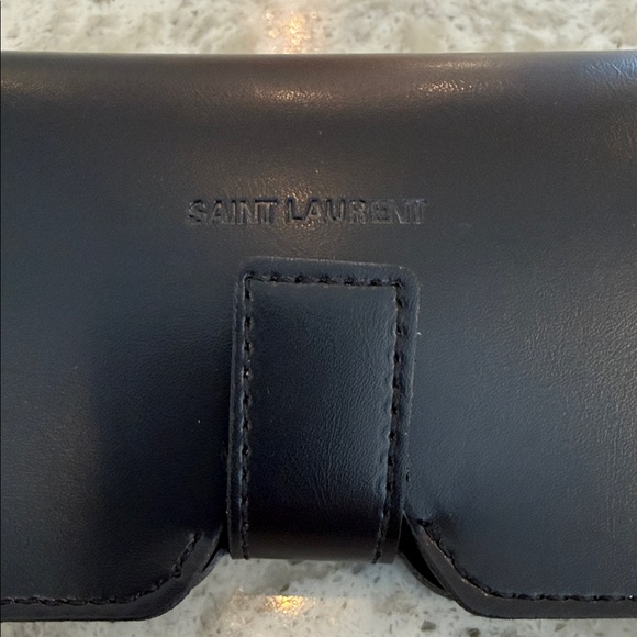 YSL Heart-Shaped Silver & Gray Loulou Sunglasses